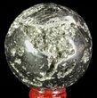 Polished Pyrite Sphere - Peru #65138-1